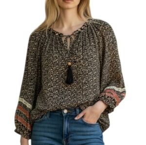 Mason & Belle Cottagecore Boho Peasant Blouse